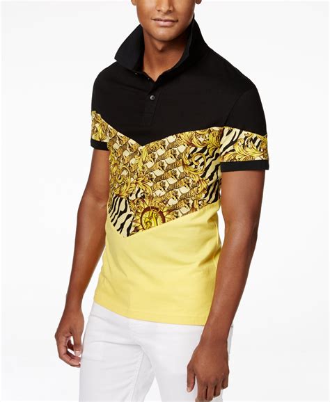 versace polo tiger|Men's Designer Polos & Luxury T.